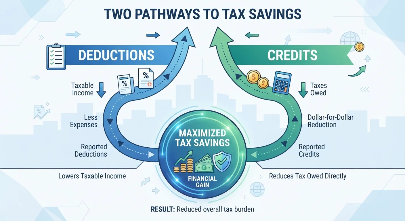 Deductions vs. Credits: Two Ways to Lower Your Tax Bill