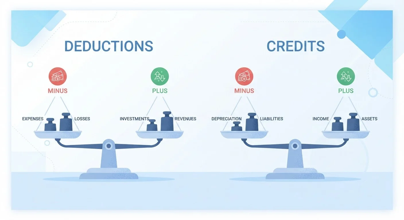 Deductions vs. Credits: Understanding What Actually Reduces Your Tax Bill
