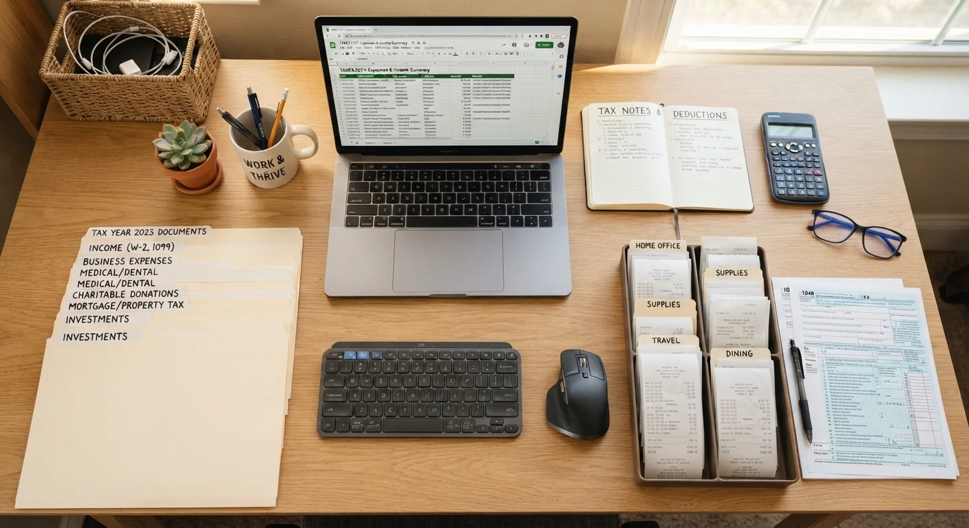 Organising a Year's Worth of Financial Records for Tax Time