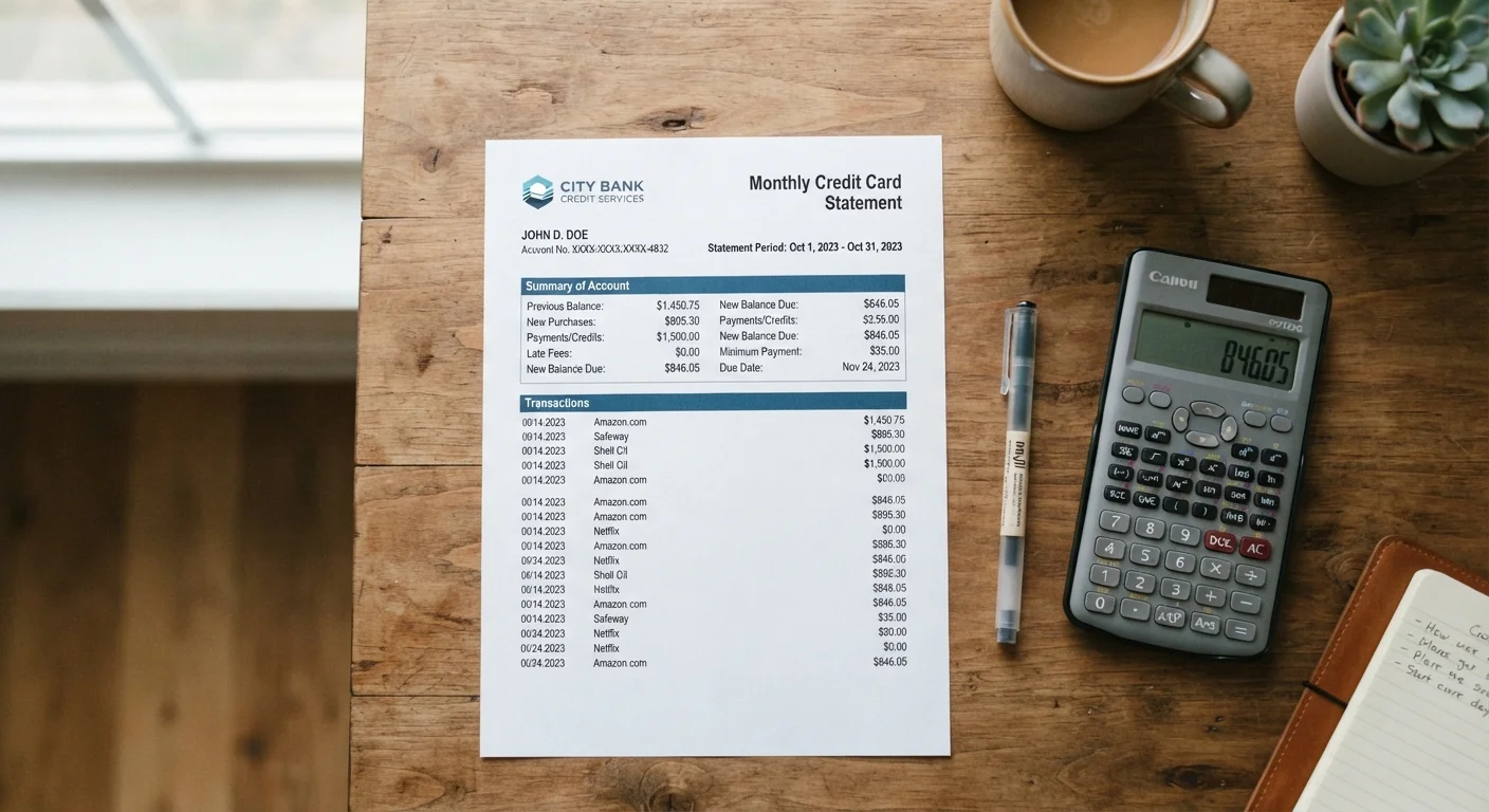 Reading Your Credit Card Statement Without Confusion