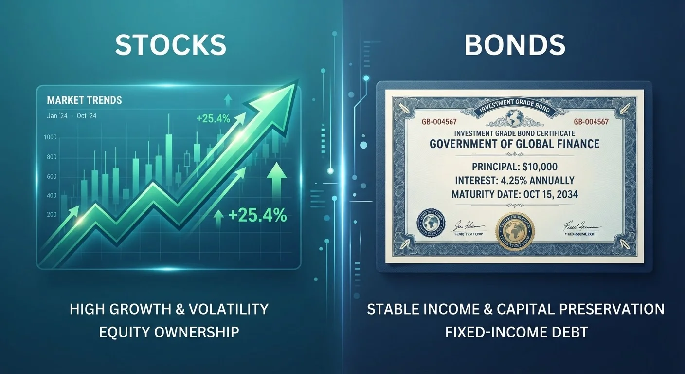Stocks vs. Bonds: Understanding the Core Trade-Off in Investing